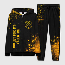 Женский костюм Bullet For My Valentine - gold gradient вертикальн