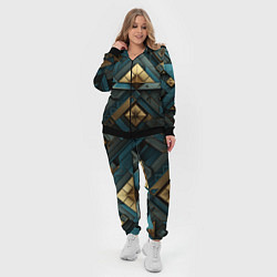 Женский 3D-костюм Геометрический узор в египетском стиле, цвет: 3D-черный — фото 2