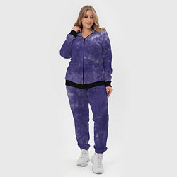 Женский 3D-костюм Абстракция - violet color background, цвет: 3D-черный — фото 2