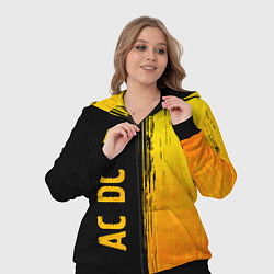 Женский 3D-костюм AC DC - gold gradient по-вертикали, цвет: 3D-черный — фото 2