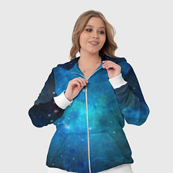 Женский 3D-костюм Голубой космос, цвет: 3D-белый — фото 2