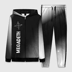 Женский 3D-костюм Megadeth glitch на темном фоне по-вертикали, цвет: 3D-черный