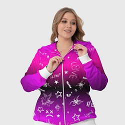 Женский 3D-костюм Тату Лил Пипа на фиолетовом, цвет: 3D-белый — фото 2