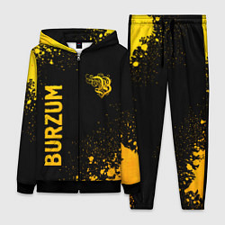 Женский 3D-костюм Burzum - gold gradient вертикально, цвет: 3D-черный