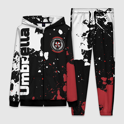 Женский костюм Umbrella Security на спортивном красно бело чёрном / 3D-Черный – фото 1