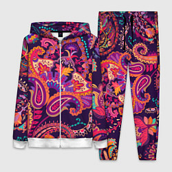 Женский 3D-костюм Индийские этнические узоры, цвет: 3D-белый