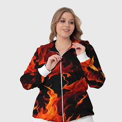 Женский 3D-костюм Пламя в темноте, цвет: 3D-белый — фото 2