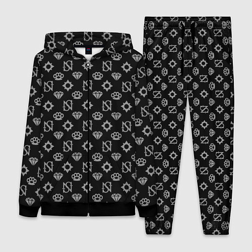 Женский костюм Sessanta Nove pattern / 3D-Черный – фото 1