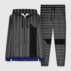 Женский 3D-костюм Visual zebra stripes, цвет: 3D-синий