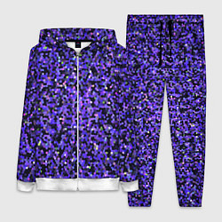 Женский 3D-костюм Фиолетовая мозаика, цвет: 3D-белый