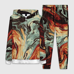 Женский 3D-костюм Песчаные волны, цвет: 3D-белый