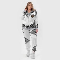 Женский 3D-костюм Имперский узор Россия герб патриотизм, цвет: 3D-меланж — фото 2
