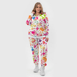 Женский 3D-костюм Любовь паттерны, цвет: 3D-белый — фото 2