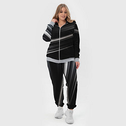 Женский 3D-костюм Black abstract background, цвет: 3D-меланж — фото 2