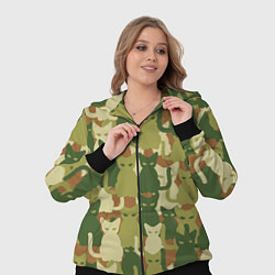 Женский 3D-костюм Котята - камуфляж, цвет: 3D-черный — фото 2