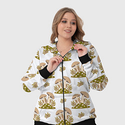 Женский 3D-костюм Грибы и веточки, цвет: 3D-черный — фото 2