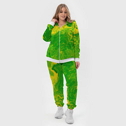Женский 3D-костюм Зеленые подтеки, цвет: 3D-белый — фото 2