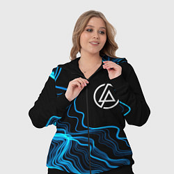 Женский 3D-костюм Linkin Park sound wave, цвет: 3D-черный — фото 2