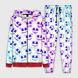 Женский 3D-костюм Marshmello pattern neon, цвет: 3D-красный