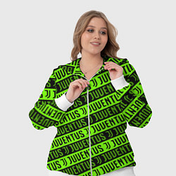 Женский 3D-костюм Juventus green pattern sport, цвет: 3D-белый — фото 2