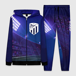 Женский 3D-костюм Atletico Madrid ночное поле, цвет: 3D-черный