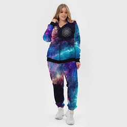 Женский 3D-костюм Coldplay space rock, цвет: 3D-черный — фото 2