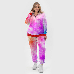 Женский 3D-костюм Colorful smoke 1, цвет: 3D-красный — фото 2