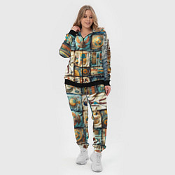 Женский 3D-костюм Пэчворк из Египта, цвет: 3D-черный — фото 2