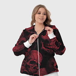 Женский 3D-костюм Кровавые черепа, цвет: 3D-белый — фото 2