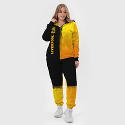 Женский 3D-костюм Liverpool - gold gradient по-вертикали, цвет: 3D-черный — фото 2