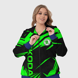 Женский 3D-костюм Skoda - green uniform, цвет: 3D-синий — фото 2