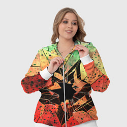 Женский 3D-костюм Кислотное разбитое стекло, цвет: 3D-белый — фото 2