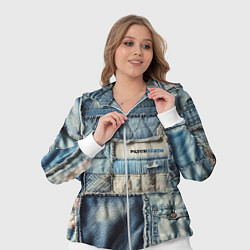 Женский 3D-костюм Patchwork denim - vogue, цвет: 3D-белый — фото 2