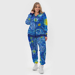 Женский 3D-костюм Мазки ван гога, цвет: 3D-синий — фото 2