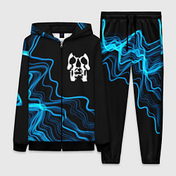 Женский 3D-костюм Deftones sound wave, цвет: 3D-черный