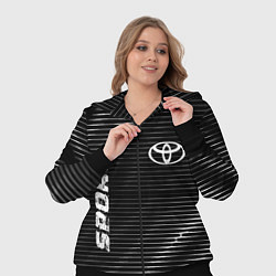 Женский 3D-костюм Toyota sport metal, цвет: 3D-черный — фото 2