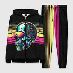 Женский 3D-костюм Cyber skull - ai art fantasy, цвет: 3D-черный