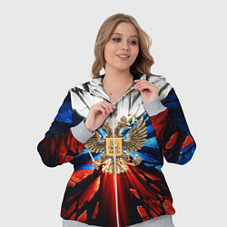 Женский 3D-костюм Герб России триколор, цвет: 3D-меланж — фото 2