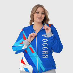 Женский 3D-костюм Абстрактный триколор Россия, цвет: 3D-меланж — фото 2