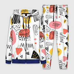 Женский 3D-костюм Паттерн узоры, цвет: 3D-синий