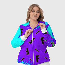 Женский 3D-костюм Fortnite neon steel colors epic, цвет: 3D-белый — фото 2