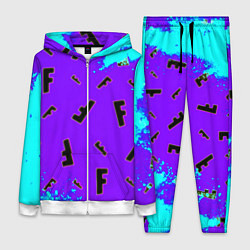 Женский 3D-костюм Fortnite neon steel colors epic, цвет: 3D-белый