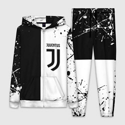 Женский 3D-костюм Juventus краски текстура спорт, цвет: 3D-белый