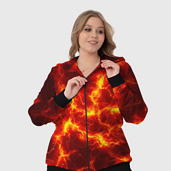 Женский 3D-костюм Текстура огня, цвет: 3D-черный — фото 2