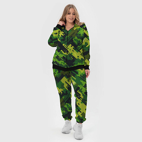 Женский костюм Camouflage - pattern ai art / 3D-Черный – фото 4