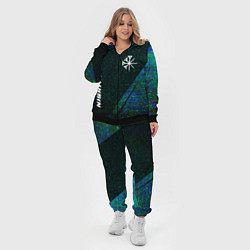 Женский 3D-костюм Nightwish glitch blue, цвет: 3D-черный — фото 2