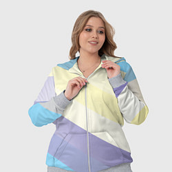 Женский 3D-костюм Паттерн цветные волны - color waves, цвет: 3D-меланж — фото 2