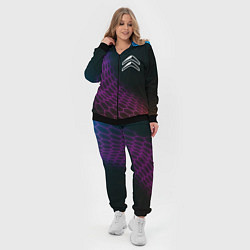 Женский 3D-костюм Citroen neon hexagon, цвет: 3D-черный — фото 2