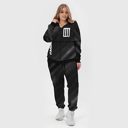 Женский 3D-костюм Paramore metal rock lines, цвет: 3D-черный — фото 2