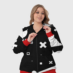 Женский 3D-костюм PUBG game pattern, цвет: 3D-красный — фото 2